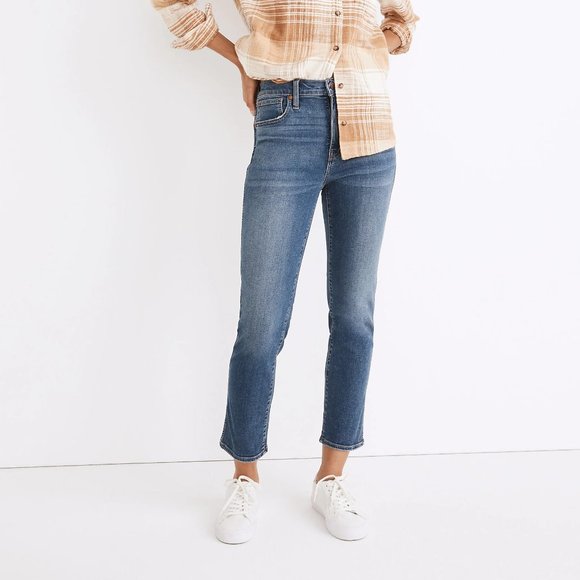 Madewell Stovepipe Jeans in Dearham Wash 26 - Picture 1 of 6